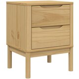 Maison Chic Nočna omarica - Nočna miza FLORO voščeno rjava 45x39x57 cm trdna borovina, (21687970) | Shoptok.si
