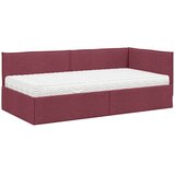  Kutni krevetni okvir s madracem 2 kom. Vinska crvena 100 x 200 cm | Shoptok.si