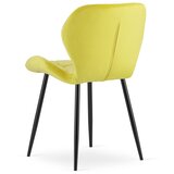 Mango stolica - žuti baršun / crne noge x 3 | shoptok.hr