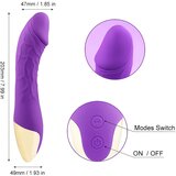 Mrow Real Lover - vodoodporen vibrator z možnostjo polnjenja (vijolična) | Shoptok.si