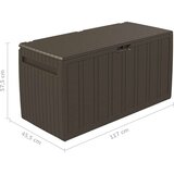 vidaXL Škatla za blazine rjava 117x45,5x57,5 cm 270 L | Shoptok.si