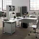 MID.YOU PISALNA MIZA kovina, leseni material svetlo siva | Shoptok.si