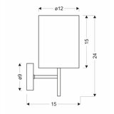 Candellux yan zidna lampa 1X40W E14 hrom | Eponuda.com