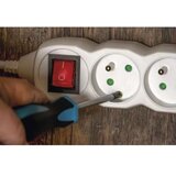  Produžni kabel sa prekidačem, 3 utičnice, 10 m, bela | Eponuda.com