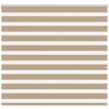 vidaXL Zebra zavesa peščeno rjava 160x100 cm širina blaga 155,9 cm poliester, (5000297880) | Shoptok.si
