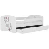 MID.YOU Dječji krevet Dreamy mačka 160x80 sa madracem s ladicom Bijela | shoptok.hr