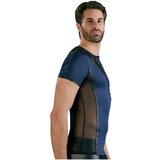 NEK - moška majica s črnimi čipkastimi vstavki na vratu (modra) - M | Shoptok.si