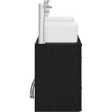  Set ormarića za kupaonicu 3 kom. Crna 53 x 34,5 x 63 cm | shoptok.hr