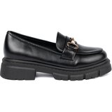 Shelvt Classic black loafers with metal buckle Cijene