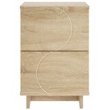  Noćni ormar Hrast sonoma 33 5 x 34 5 x 50 cm Konstruirano drvo - Hrast sonoma 1 | shoptok.hr