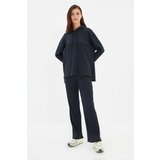 Trendyol Navy Blue Recycle Fabric Knitted Bottom-Top Set Cene
