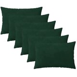  Presvlaka za jastuk 6 pcs HEERLEN Tamnozelena 50 x 75 cm Baršun - Tamnozelena 50 x 75 cm 6 | shoptok.hr