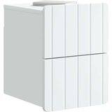  Stenski nočni omarici s predalom 2 pcs Bela 33 x 34,5 x 43 cm, (5000209608) | Shoptok.si