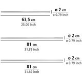 Wenko 19215100 - Držač šipke UNIVERSAL 2x2 cm hrom/bela | Eponuda.com