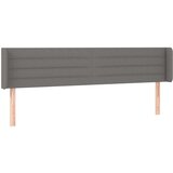  Uzglavlje s ušima tamnosivi 183x16x78/88 cm od tkanine | shoptok.hr