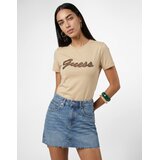 Guess SS CN BEADS SCRIPT TEE Bež | shoptok.hr