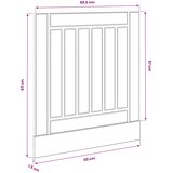  Ploča za perilicu posuđa Lucca Crni hrast 60 x 1,5 x 57 cm | shoptok.hr