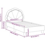  Posteljica za malčke z vzglavjem Policijska modra 70 x 140 cm, (5000105540) | Shoptok.si