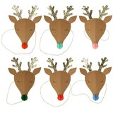 Meri Meri Party klobučki v kompletu 6 ks Reindeer - | Shoptok.si