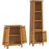  2-dijelni set kupaonskog namještaja od masivne borovine | shoptok.hr