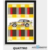 poster "audi quattro rally" 50x70CM HT-QUATTRO-POSTER
