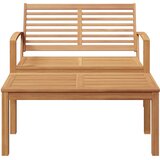  Vrtna klupa i set stolica 2 Komad Smeđa Čvrsto teak drvo | Eponuda.com