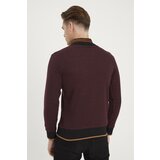 Dewberry 1039 MENS SWEATSHIRT-BLACK-BURGUNDY | shoptok.hr