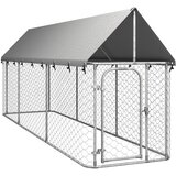 vidaXL Vanjski kavez za pse s krovom 400 x 100 x 150 cm Cijene