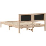  Konstrukcija postelje Črna 150 x 200 cm Masivno borovo les, (5000101500) | Shoptok.si