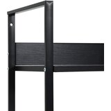 Police za knjige s 3 razine crne 60 x 27,6 x 90,5 cm drvene | shoptok.hr