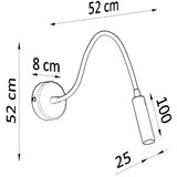  Stenska svetilka AXIL črna, (21347384) | Shoptok.si