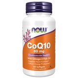 Now Foods Koencim Q10 z omega-3 ribjim oljem NOW, 60 mg (60 mehkih kapsul) Cene