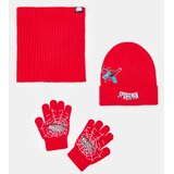 Sinsay Komplet: kapa, šal ovratnik i rukavice s primjesom viskoze Spider-Man | shoptok.hr