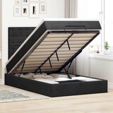  Otomanski okvir kreveta s madracima crni 120x190 cm baršunasti | shoptok.hr