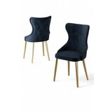Hanah home set stolica (4 komada) alpa anthracite gold | ePonuda.com