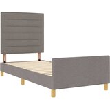  Krevetna konstrukcija Sivo-smeđa 80 x 200 cm tkanina Slike