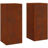  Stalak za biljke 2 pcs Rđa 24 x 24 x 55 cm | shoptok.hr