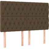  Krevet s oprugama i madracem tamnosmeđi 140 x 190 cm od tkanine | shoptok.hr