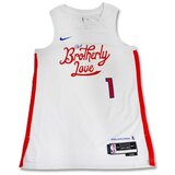 Nike Majice & Polo majice Philadelphia 76ers Swingman Jersey City Edition 22 James Harden Rdeča Cene