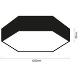  LED stropno svetlo LED/240W/230V 3000/4000/6500K prečnik 120 cm crna | Eponuda.com