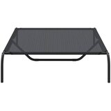 Povišeni krevet za pse crni 130x80x20 cm tekstil i čelik | shoptok.hr