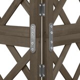 vidaXL kutna rešetka siva 50 x 50 x 145 cm od masivne jelovine | shoptok.hr