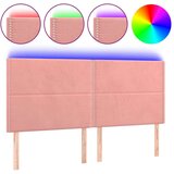  Posteljno vzglavje roza 160x5x118/128 cm žamet, (20932580) | Shoptok.si