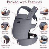 Momcozy nosilka za dojenčke sive barve iz bombaža, BC001-GR12NB-A | Shoptok.si