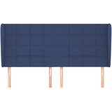  Uzglavlje s ušima plavo 163x23x118/128 cm od tkanine | shoptok.hr