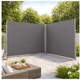  LUARO kutna bočna tenda za terasu, uvlačiva 180 x 620 cm, siva | shoptok.hr