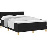  Krevet s opruga kutije s jastukom Crna 140 x 200 cm tkanina | shoptok.hr
