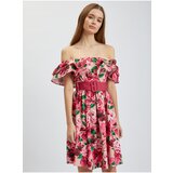 Orsay Dark pink Women Floral Dress - Women Cene'.'