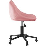  Okretna Radna stolica - Uredska stolica ružičasta baršunasta - Ružičasta 1 | shoptok.hr
