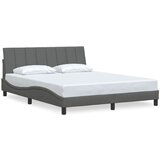 Maison Chic Posteljni okvir - Dvoposteljna postelja - Zakonska postelja brez vzmetnice temno siv 160x200 cm blago-J4384, (21760990) | Shoptok.si